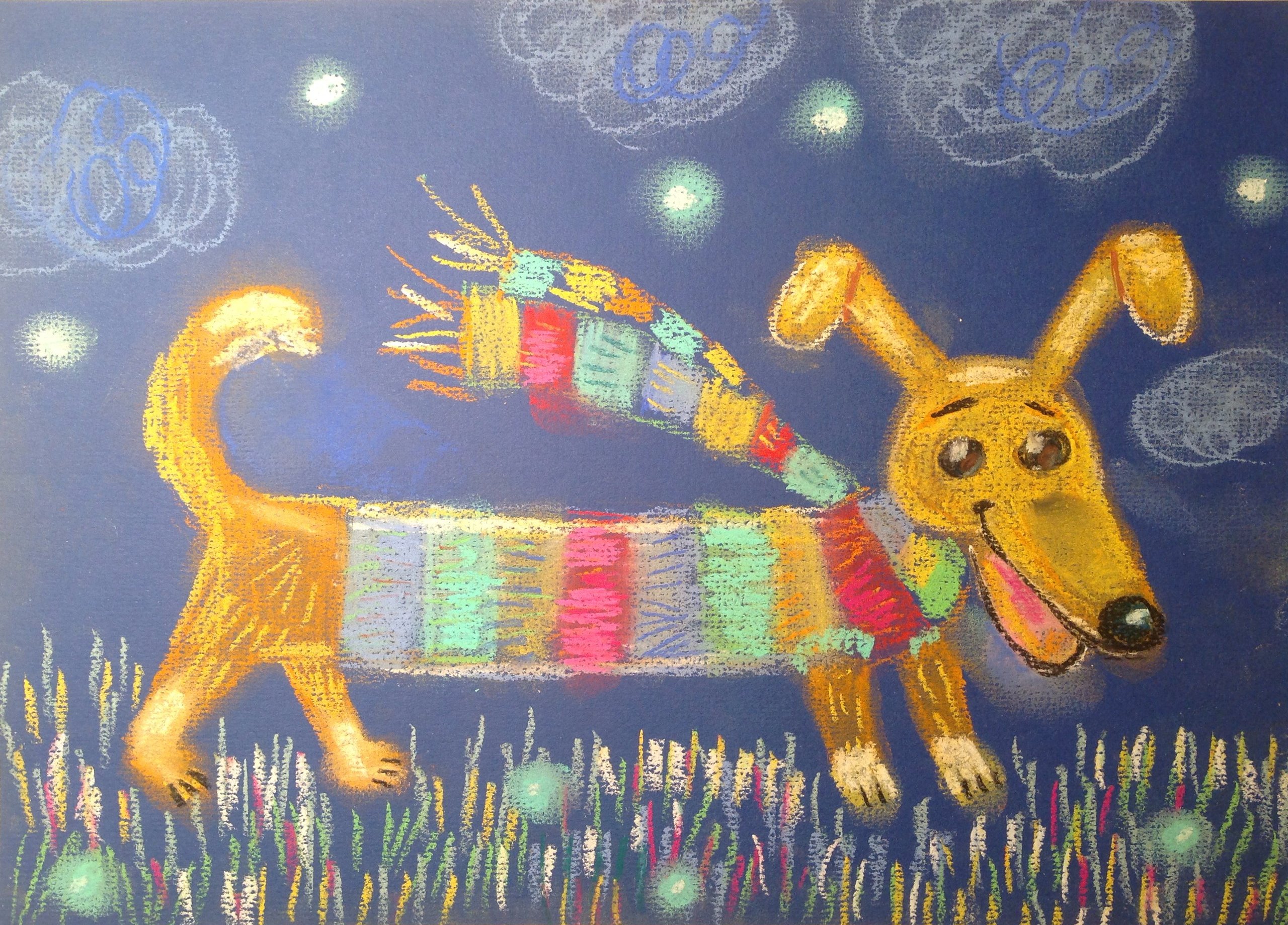 Рисунок пастелью в детском саду